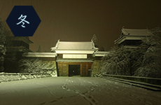 上田城の冬